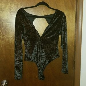 Velvet bodysuit